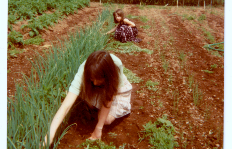 Aube Giroux & Her Mom In The Garden