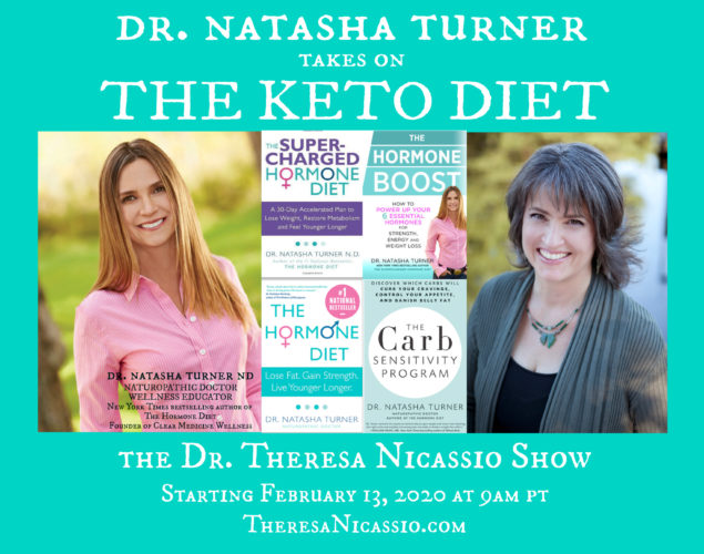 Hear leading hormone specialist Dr. Natasha Turner talk about the untold benefits and risks of the keto diet, ketosis and women's health on The Dr. Theresa Nicassio Show on Healthy Life Radio.